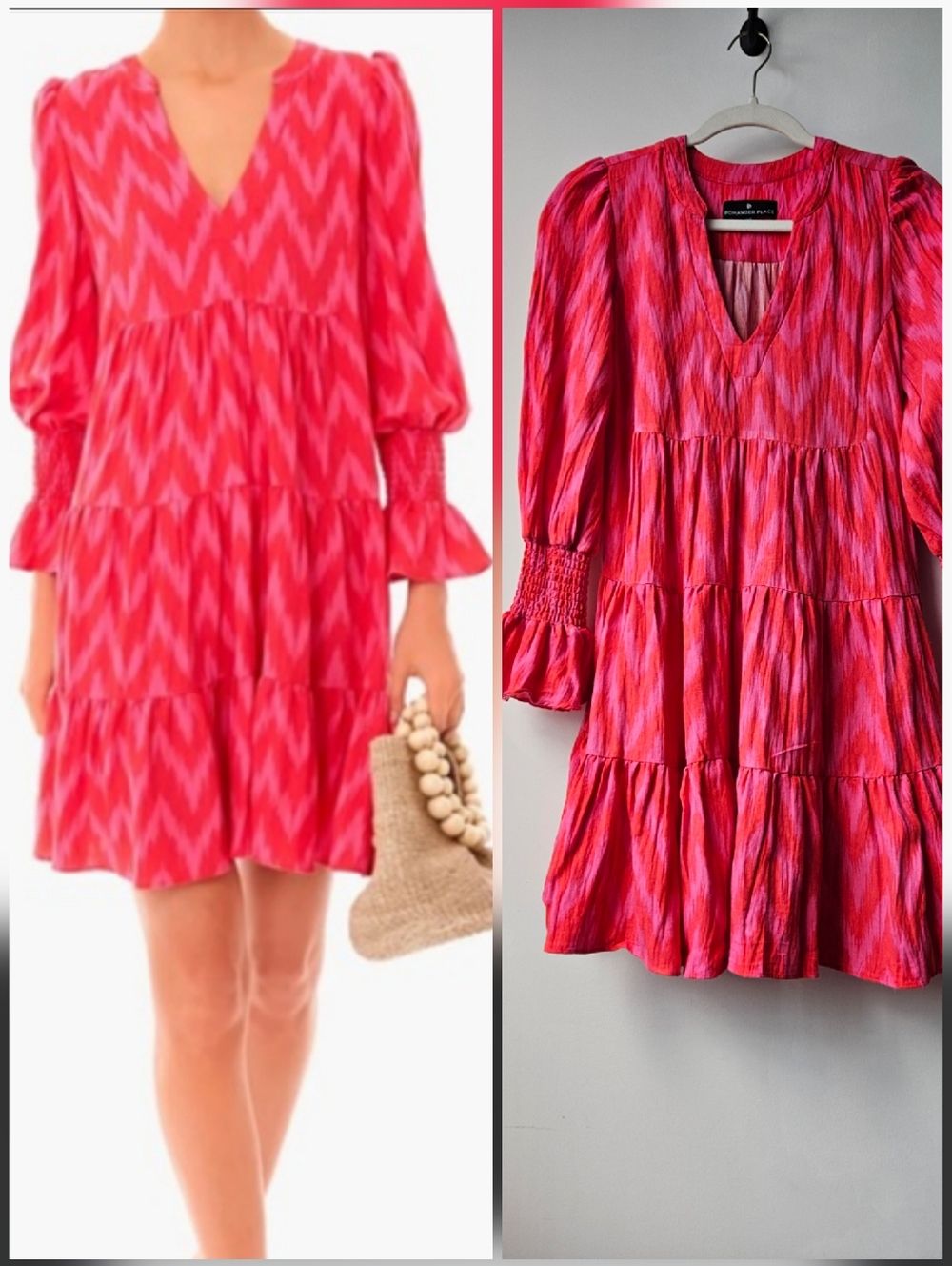 Pomander Place Tuckernuck Hot Pink Ikat Kenzo Dress